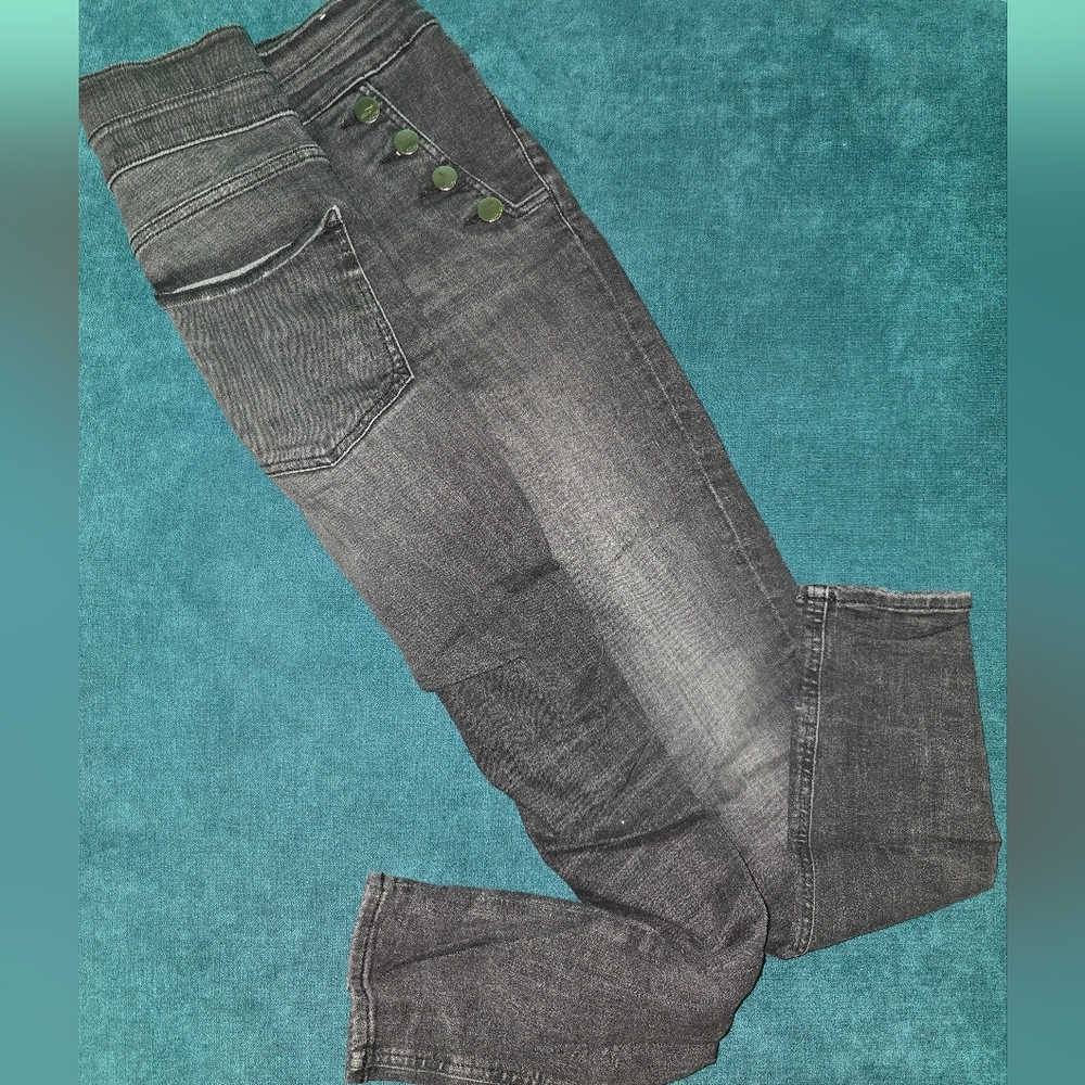 Express High Rise Black/Dark Gray Jeans